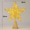 Christmas Tree Topper, Tree Topper with 20 LEDs, Christmas Tree