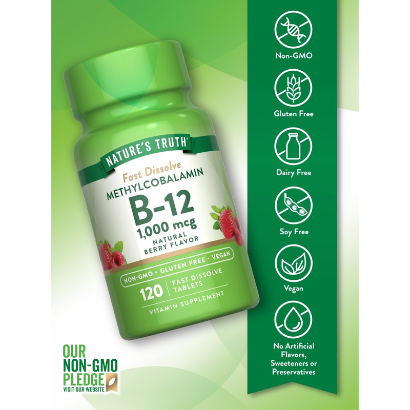 Nature's Truth B12 Vitamin Sublingual Tablets | 1000 mcg |
