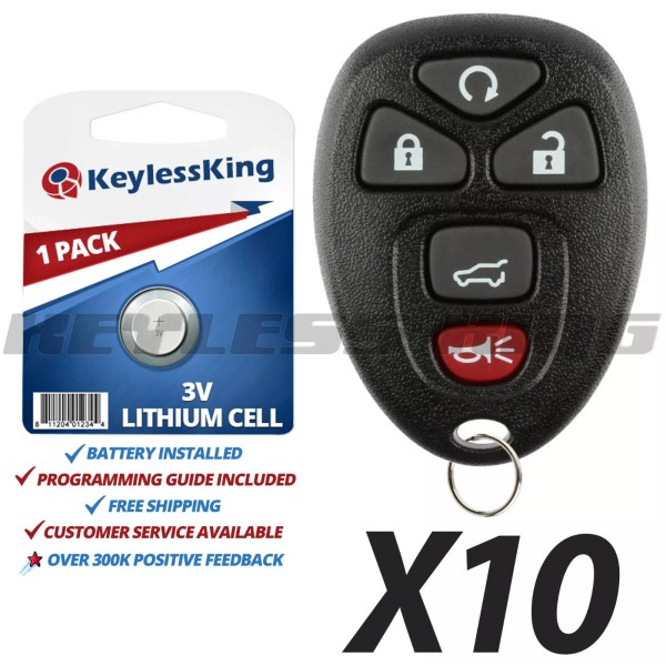 KeylessKing* LOT 10 New Replacement Keyless Entry Remote Start Control