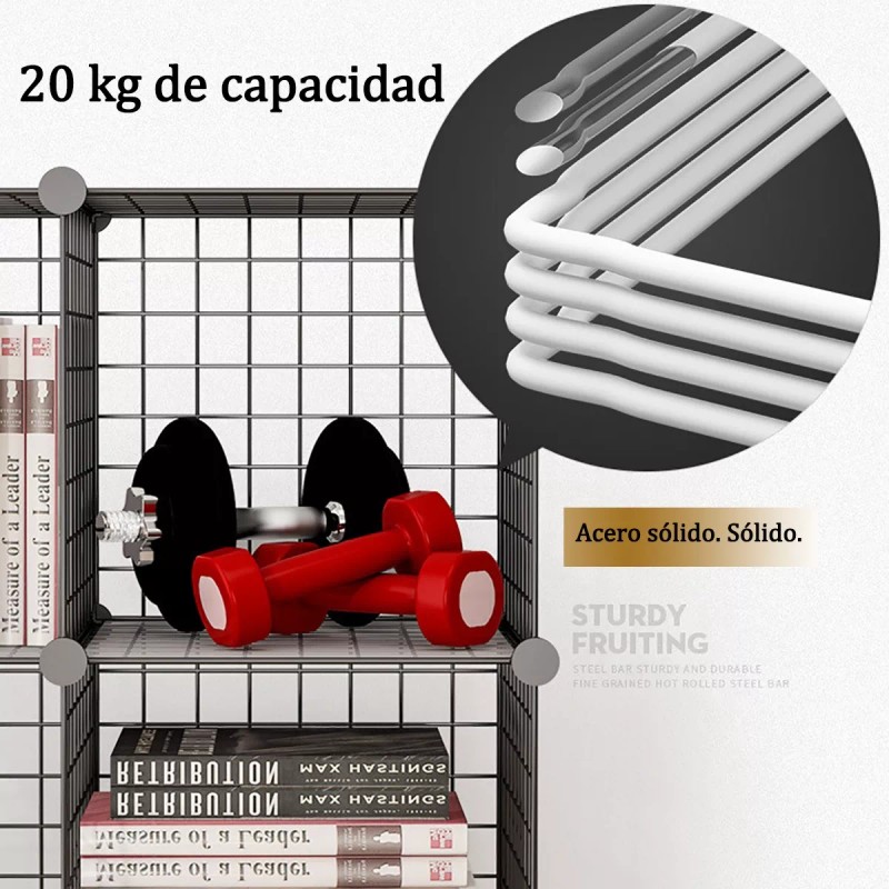 Gmdr Multi Organizador De Metal Hogar 9 Cubos Para Almacenar