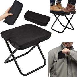 Handbag Stool Ultraleicht Walkstool Campinghocker Klappbar Faltbarer Hocker für Unterwegs Falthocker Camping Fußhocker Angelhocker Faltbar 150 kg für Reisen Wandern Garten Angeln Grillen Strand