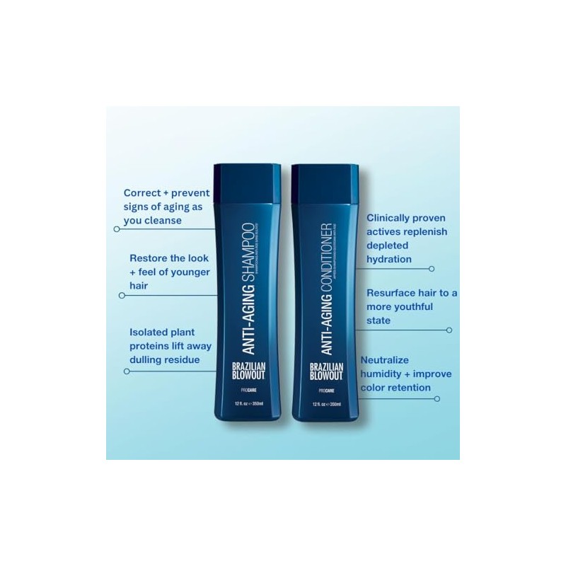 Brazilian Blowout Anti Aging Shampoo/Conditioner 2 Pack