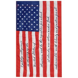 12x18 USA Pledge Of Allegiance Double Sided Premium Quality 100D 12"x18" Woven Poly Nylon Boat Car Garden Flag Sleeve