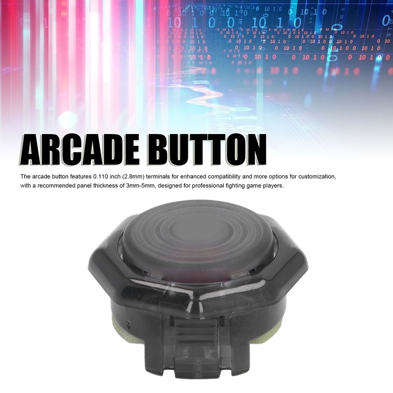 12pcs Arcade Button Professional POM Red Switch Mechanical Push Button
