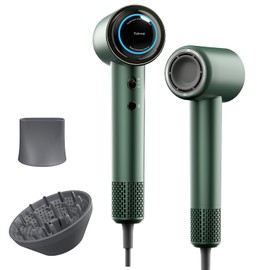 Tideway Hair Dryer, Blow Dryer with Diffuser High-Speed Plasma Ionic Low Noise for Fast Drying, Travel Hair Dryer for Women and Man, Curly/Wavy & Long/Thick Color-Treated Hair H11