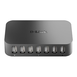 D-Link DUB-H7 7-Port USB 2.0 Fast Charge Hub, Connect up to 7 USB devices to your Computer. All ports support fast charging, Transfers up to 48Mbps, Backwards compatible