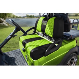 Golf Cart Seat Covers for Club Car Precedent,DS and Yam Golf Carts Original Front Seats,Breathable Washable Polyester Mesh Cloth. Renew Your Golf Cart. (Green)