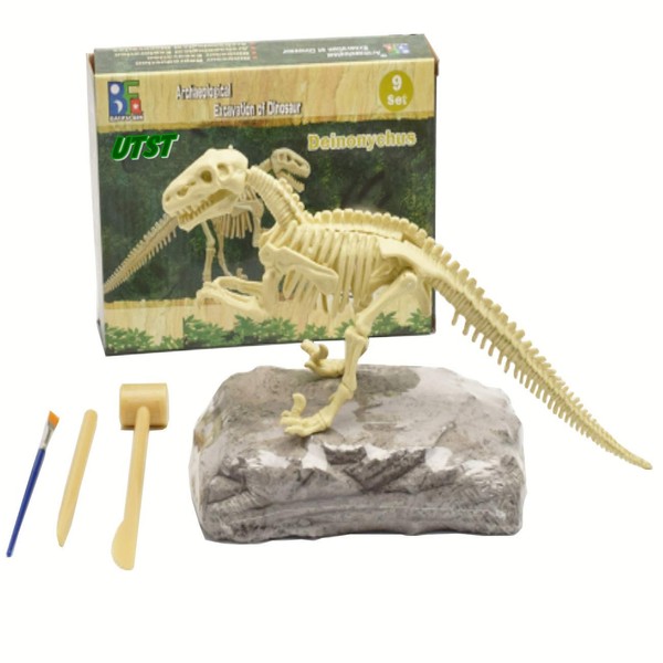 UTST Dinosaurs Raptor Velociraptor Small Carnivor Kyuru Fossil Excavation Set (Raptor)