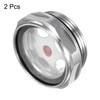 HARFINGTON 2pcs Air Compressor Oil Sight Glass 42 x 2mm