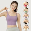 HL] Built-in Bra Pilates & Pole Wear Ant-Waist Active Top 01. Hot Pink/S