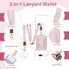 LAOTANGJIA ID Badge Holder with Lanyard Leather with 1 Zip