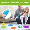 30 Round Carpet Markers, 1 Storage Bag, Classroom Floor Markers,