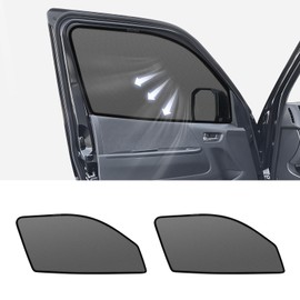 Carbot Mesh Car Side Window Blackout Shades, For Specific Models, Sun/UV Protection, Magnetic, Keeps Bugs Out, Breathable, Driver/Passenger Side, 2 Pieces, User Manual (English Not Guaranteed)