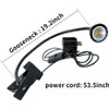 QUANS 5W Clip on Clamp Gooseneck COB LED Desk Table