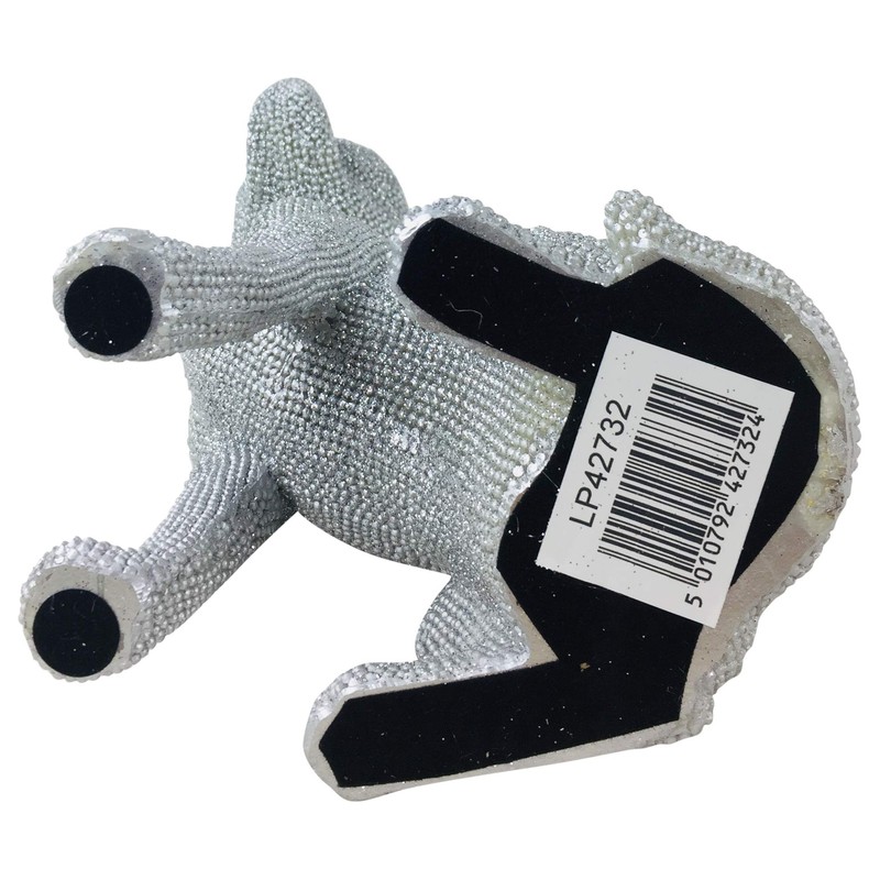 LEONARDO LP42732 Figure | Silver Art Sitting Chihuahua | 1