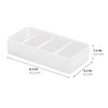 iDesign The Sarah Tanno Collection 4 Slot Silicone Cosmetic Drawer