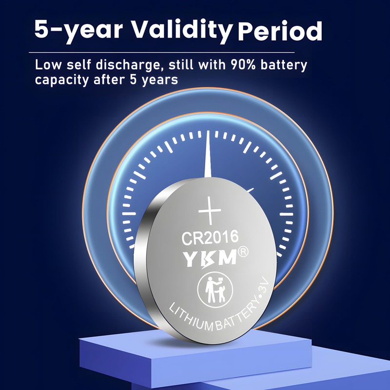 YKM 10 Pack CR2016 Battery CR 2016 3V Lithium Battery