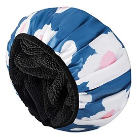 Aquior Triple Capa Impermeable Gorro Ducha Está Compuesto Por Capas Exterior Satén Seda Intermedia Plástico Interior Forrad