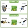 TechSweepPro Pressure Washer Hose 25FT with 3/8 Inch Quick Connect,