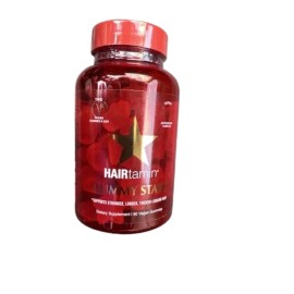 HAIRtamin Vegan Gummy Stars Hair Vitamins | Non-GMO | All Natural Biotin Hair