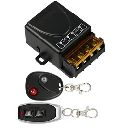 Smart RF Relay Switch, 80V-250V One Channel Wireless Lights Remote Control Switch, with 2 Remote Controls, 150m Long Range