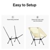 CAMEL CROWN Portable Camping Chair Lightweight Compact Folding Chair Mesh
