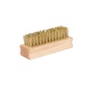 Kaps Quality Brass Shoe Brush, Handy and Portable, Wooden Handle,