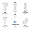 smardy ZO004 10 m Universal Connection Set Water Inlet Pipe,