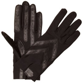 isotoner Women's Original Spandex Gloves, Black, One Size