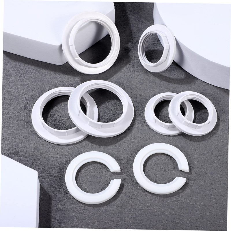 CAXUSD 15pcs Lampshade Reducer Ring Set E14 Lamp Shade Holder