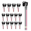 LxcshLjx 15Pcs Round Rocker Switch, Mini Circle Toggle Switch with