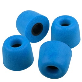 Xcessor Bullet FX-45 Medium Replacement Comfort Foam Earbuds - Blue (Pack of 8)