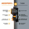 Keeper 2-Pack Retractable Ratchet Tie Down Straps – 1" x