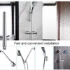 8 Inch Stainless Steel Shower Head Extension Tube Handheld Shower
