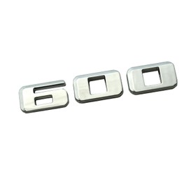 1x Escalade 600 Logo Badge Decals Replacement for Escalade Rear Liftgate Emblem 3D Nameplate (Chrome)