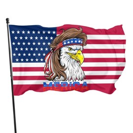 Bald Eagle Mullet 4th of July - Merica Outdoor 3 X 5 Feet National Flag, Bunting, Military Flags, Durable Decorative National Flag, Celebration