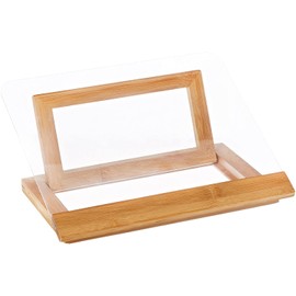 Lipper International 8815 Bamboo Wood and Acrylic Cookbook Holder, 12-1/2" x 9-1/4" x 6-3/4"