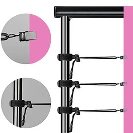 LYLYCTY Pink Non-Woven Fabric Backdrop 10x8ft Solid Color Photography Background Studio Photo Props with 4X Spring Clamps,6X Clips WLY47