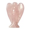 Manekieko Natural Rose Quartz Guardian Angel Statue, 50 mm Hand