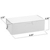 MT Products White Eclair Donut Box 6.25" x 3.75" x
