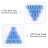 GINTOOYUN 10 Pairs Solar Plug Dust Protection IP67 Solar Plug