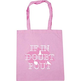 Hippowarehouse If In Doubt Pout Tote Shopping Gym Beach Bag 42cm x38cm, 10 litres