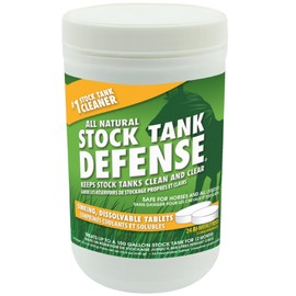 Airmax Stock Tank Defense, Livestock Water Trough Cleaner, Clean Drinking Tanks for Horse, Cattle, Goat & Chicken, Safe & Easy-to-Use Cleaning Tablet Treatment for Farming & Agricultural Use, 24 Tabs