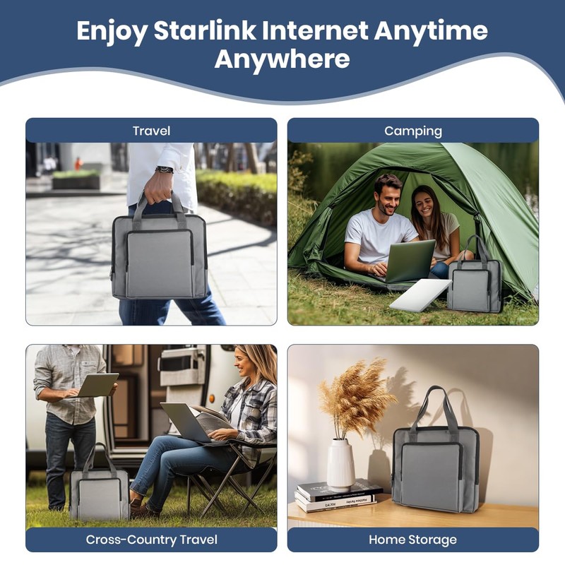 XTAR HB7 Carry bag For starlink mini (Gray)