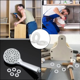 Mbsomnus Pack of 20 Plastic Washers M20-35 mm Nylon Washers Body Washers Plastic Washers for Machines Electrical Appliances Plumbers M3 M4 M6 M8 M10 M20