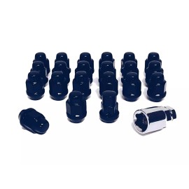 WHKT 20 14x1.5mm Black Wheel Lug Nut & Lock Combo for Acura MDX Jeep Grand Cherokee