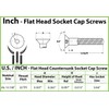 MonsterBolts - #6-32 x 1/4" Flat Head Socket Cap Screws,