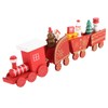 Xmas Wooden Four Section Small Train Xmas Tree Decoration Xmas