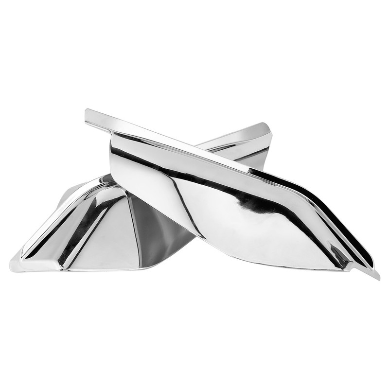 2Pcs Air Deflector Trim Heat Shield Motorcycle MidFrame Trim Fit