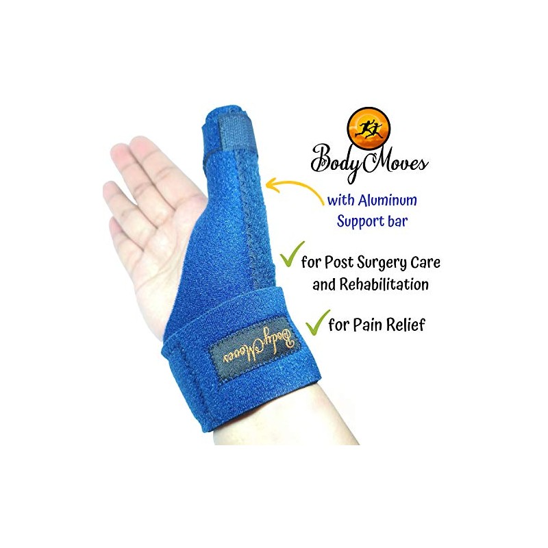 BodyMoves New Thumb Splint Brace Plus Finger Hot and Cold
